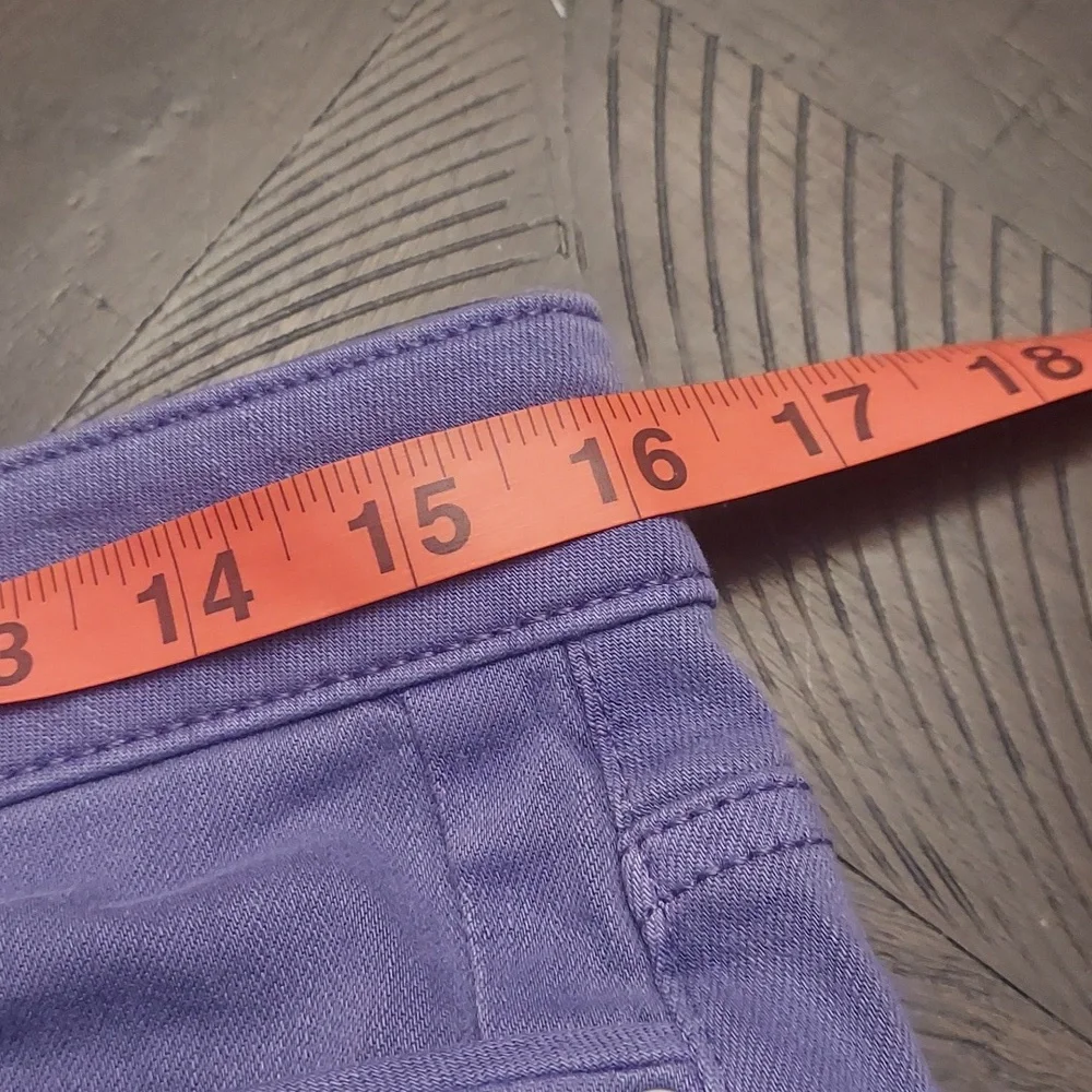 J JILL Wide-Leg Classic Cropped Midrise Jeans In Light French Violet - Picture 15 of 16